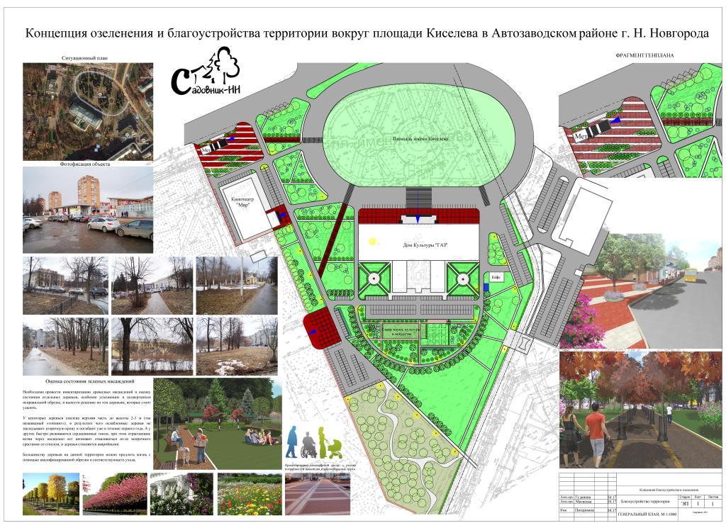 Проект «благоустройства и озеленения» сквера за ДК ГАЗ уничтожает комфортную городскую среду, а не создаёт её!